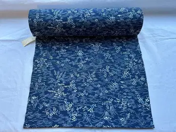 코몬 옷감 1점 꽃무늬 미사용 워셔블 기모노 착척 리메이크 핸드메이드