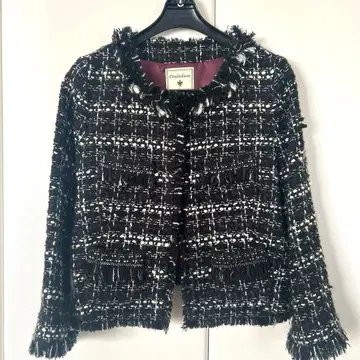 BABYLON 노카라 트위드 자켓