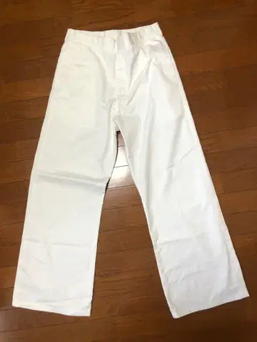 90s 밀리터리 화이트 팬츠 와이드 팬츠