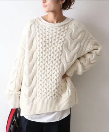 FRAMeWORK 프레임워크 케이블 니트 풀오버