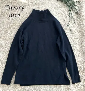 띠어리 럭스 실크 캐시미어 혼방 하이넥 풀오버