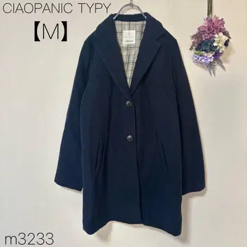 차오패닉 티피 체스터 코트 울 혼방 네이비 [ M ]