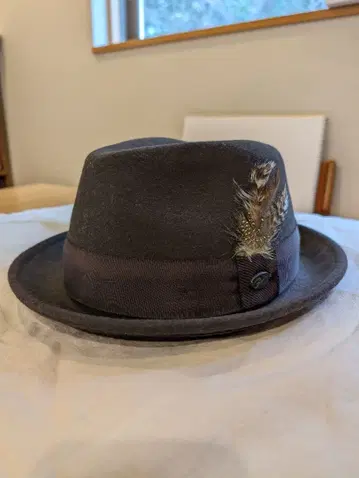 베일리 Bailey 깃털 펠트 햇 브라운 X-LARGE