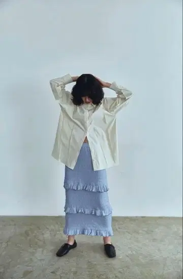 MEER./프릴 스커트 (스카이)