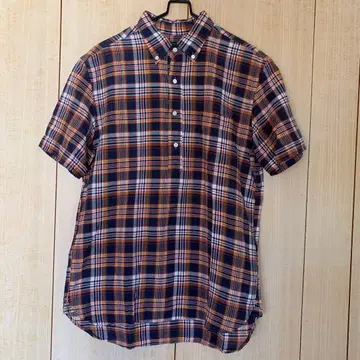 2 빔즈 버튼 다운 마드라 풀오버 셔츠