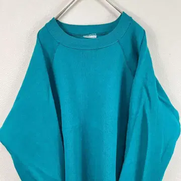 USA 구제 의류 90s 래글런 맨투맨 에메랄드