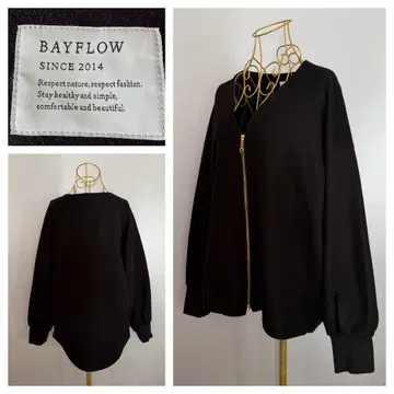 BAYFLOW 울리테크 ZIP 블루종 사이즈 3