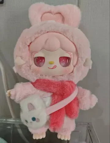 토끼 후드 부착 봉제 인형 Yooki