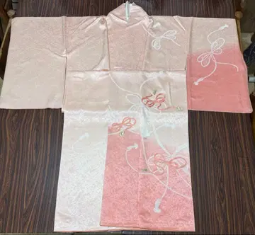 핑크 리본 무늬 호몬기 새틴풍