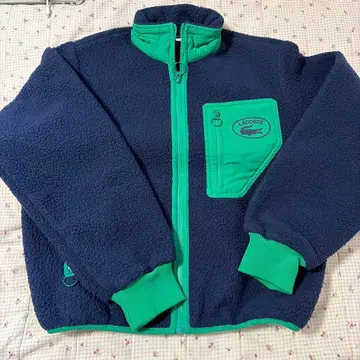LACOSTE 플리스 자켓 네이비/그린
