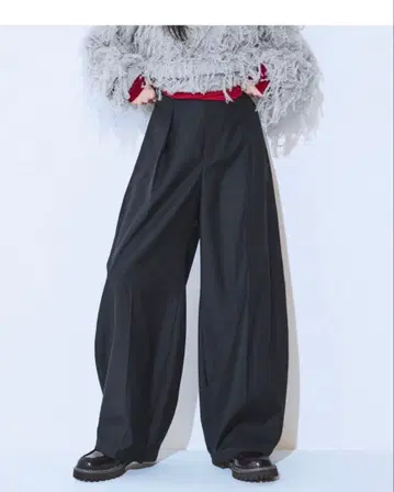 JEANASIS 센터 프레스 코쿤 팬츠