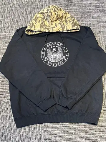 XLARGE PATTERN BLOCKED HOODED SWEATSHIRT