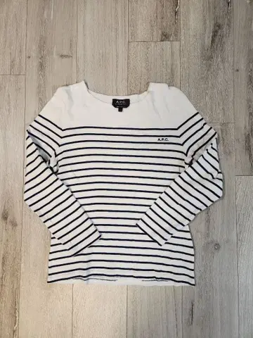 A.P.C. 스트라이프 긴팔 T셔츠 L 사이즈