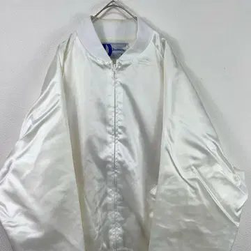 USA 제조 90s dunbrooke 봄버 자켓 블루종 화이트 자수