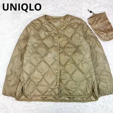 유니클로 울트라 라이트 다운 릴랙스 자켓 카키 L