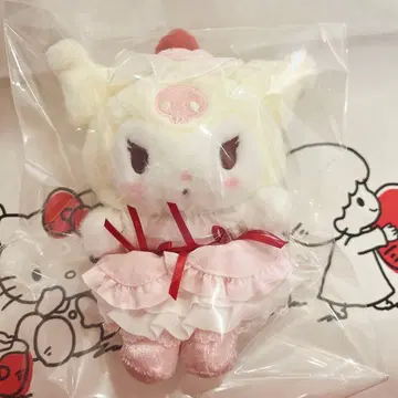 산리오 딸기 휘핑 케이크 시리즈 마스코트 백참 쿠로미