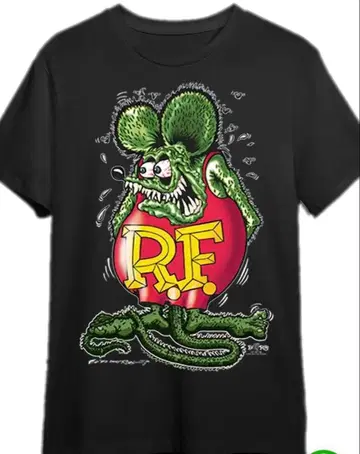 그래픽 프린트 블랙 T셔츠