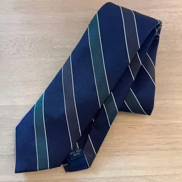 BREUER 넥타이 네이비x브라운x그린