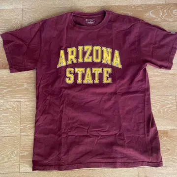 Champion ARIZONA STATE 티셔츠 L 버건디