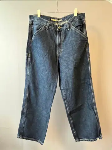 Silver Tab 배기 데님 팬츠 다크 블루