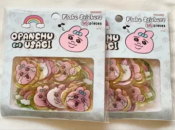 빤쮸토끼 플레이크 스티커 24개입 2개 세트 통통 스티커