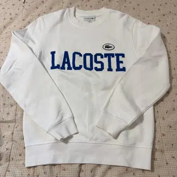 LACOSTE 화이트 클래식 핏 트레이닝복