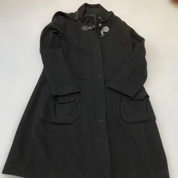 t.b 마츠오 인터내셔널 롱 코트 블랙 센소유니코 40 후드 부착