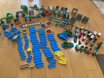 캡슐 프라레일 차량 레일 건물 세트 토마스