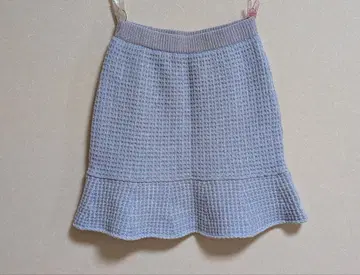 LB x MARYQUANT 트위드 니트 스커트