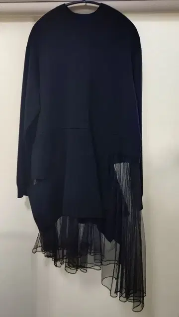 마츠오 인터내셔널/JNBY/니트 튤 도킹 원피스 튜닉