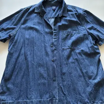 GAP 다크 데님 버튼업 셔츠