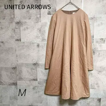 UNITED ARROWS [ M ] 원피스 긴팔 베이지 울 100%
