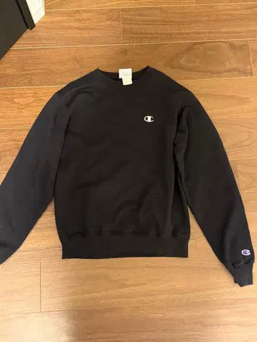 Champion 맨투맨 트레이닝복 블랙 S 사이즈