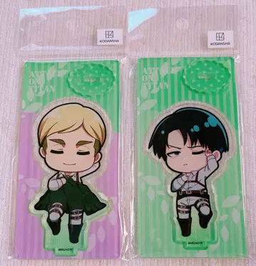 새상품 진격의 거인 엘빈 리바이 아크릴 스탠드 햇볕 쬐기