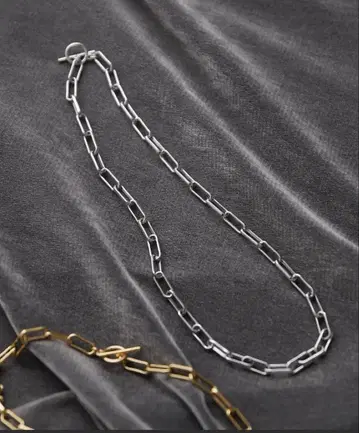 [ THE PAUSE ] 슬림 체인 목걸이 2 실버 체인 목걸이