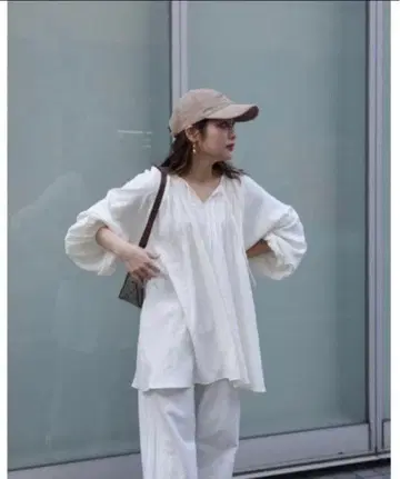 jumelle 핀턱 튜닉 셔츠 아이보리