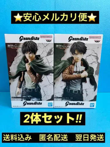 진격의 거인 Grandista 엘렌&리바이 2체 세트
