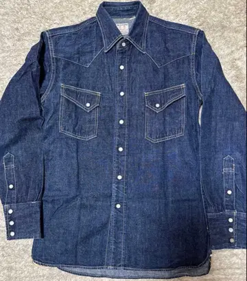 THE FLAT HEAD 플랫헤드 데님 셔츠 인디고 38