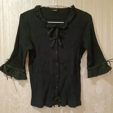 핑크하우스 티셔츠 가디건 블랙