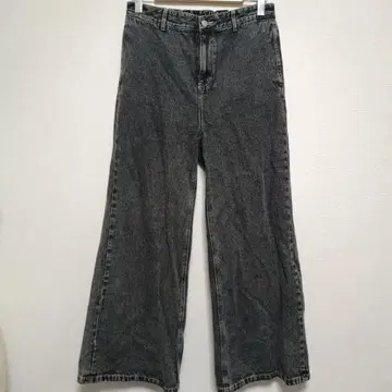 CLEL 클레일 빈티지 디자인 그레이 슈퍼 와이드 플레어 팬츠