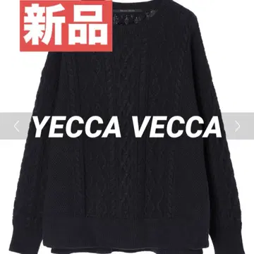 YECCA VECCA 이베카 케이블 니트 네이비 새상품