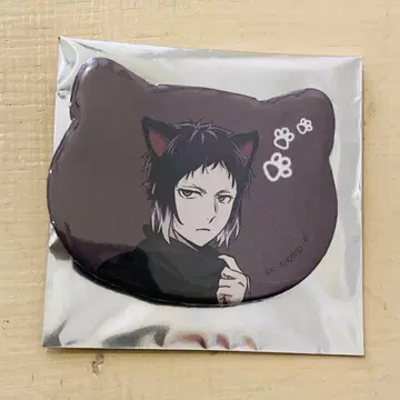 문스토 난자타운 문호 스트레이독스 고양이형 캔뱃지 아쿠타가와 류노스케