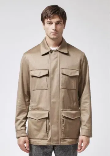 정가 385,000엔 KIRED 키 레드 캐시미어 필드 자켓 50 베이지