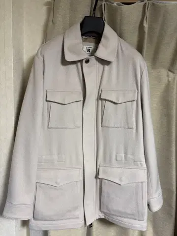 정가 385,000엔 KIRED 키 레드 캐시미어 필드 자켓 50 베이지