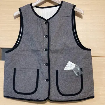 [미사용 새상품] 사만사모스 모스 충전솜 퀼트 리버서블 베스트