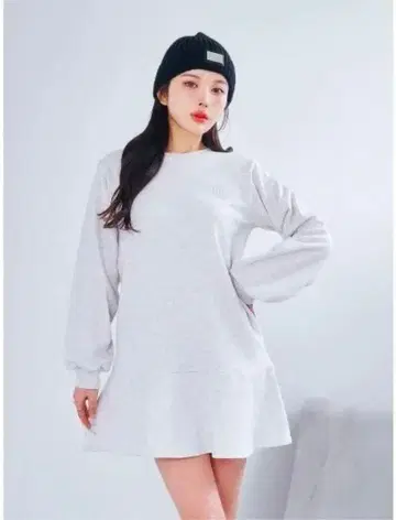 Darich 맨투맨 프릴 미니 원피스