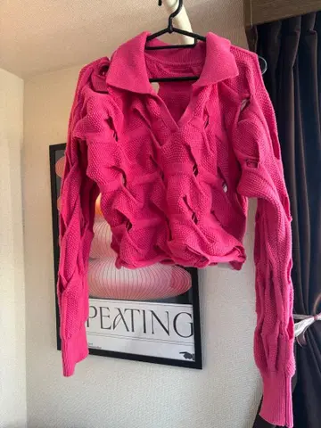 Lily Brown 23SS 케이블 시스루 니트