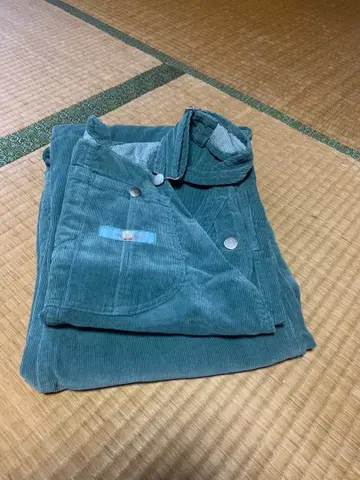 PINK HOUSE 코듀로이 오버롤 그린