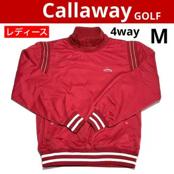 캘러웨이 4way 방풍 방한 풀오버 M (보르도 컬러)