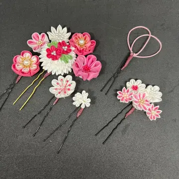 츠마미자이쿠 머리 장식 성인식 졸업식 시치고산